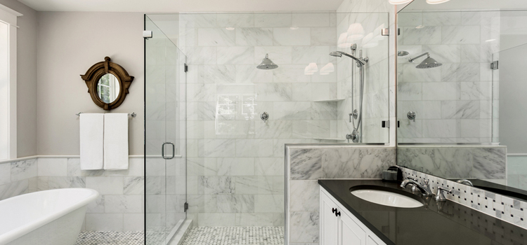 bathroom shower door installation in Los Alamitos